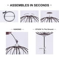 thumbnail image 6 of LIGHTSHARE 20IN 200LED Light Ball Yard Decoration Pathway Lights Sphere Light Fold Flat Metal Frame Indoor Outdoor Waterproof Garden Lights, Plug in, 6 of 6