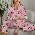 thumbnail image 4 of Wukai Valentine'S Day Panda Print Women's Pajama Set - Soft Long Sleeve Sleepwear for Comfort and Style-X-Large, 4 of 9