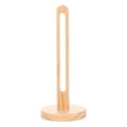thumbnail image 1 of 1Pcs Paper Towel Holder Upright Design Square Base Pine Wood Minimalist Kitchen Organization, 1 of 8
