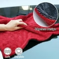 thumbnail image 2 of 2 Pack Car Drying Towel, Premium Microfiber Towels for Cars, 1000GSM, Edgeless Twisted Loop Design, No Streaks, Scratches, or Water Spot, Absorbent Wash Towel, 18" x 24" (Red&Grey) Red, 2 of 5