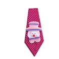 thumbnail image 2 of Light-Up Christmas Tie with Festive Character Patterns, Glowing Novelty Tie for Holiday Parties, Themed Necktie for Seasonal Events and Office Celebrations(Red), 2 of 6