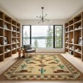 thumbnail image 2 of ODIKA 9'x12' Cowboy Cow Motif Southwestern Cattle Skull Hat Closet Washable Area Rug None for Great Room, Indoor Concept, Large Living Low Pile, Flatwoven, 2 of 7