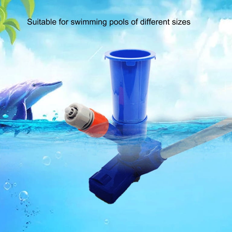 I-Cleaner メッシュバスケット付き Pool Cleaning Kit,Pool Vacuum Jet Cleaner Poor Brush Dispenser