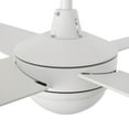 thumbnail image 3 of 52" 4 Baldes White Smart Ceiling Fan with Wall Control and Light Kit, 3 of 6
