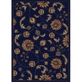thumbnail image 1 of 1835-4012-NAVY Como Rectangular Navy Blue Transitional Italy Area Rug, 7 ft. 9 in. W x 11 ft. H, 1 of 1