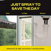 Alien Waterproof Sealant Spray Black Caulk 14 oz Liquid Rubber Seal Insulate for Indoor Outdoor