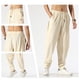 thumbnail image 5 of Pantalones largos de verano para hombre, pantalones de pierna ancha, pantalones de lino transpirables, pantalones holgados de pierna recta, pantalones retro de moda para hombre., 5 of 7