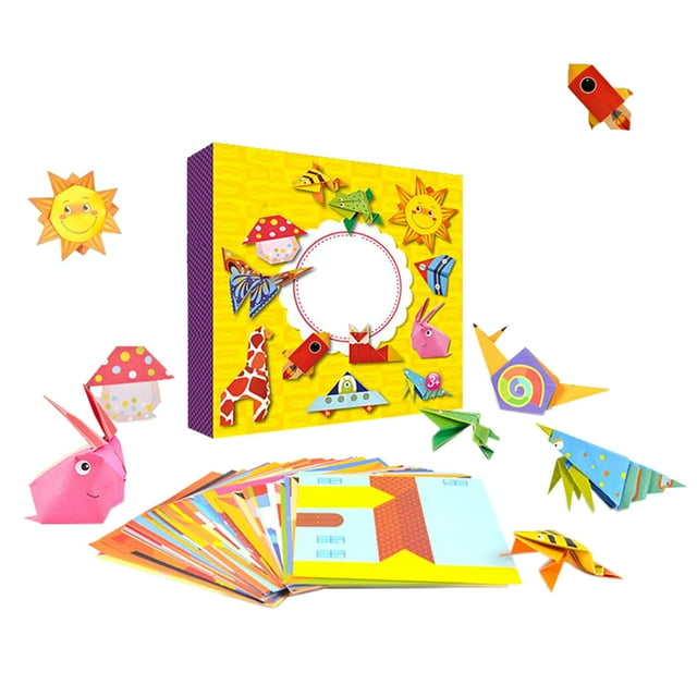 Origami DIY Toys Origami Folding Papers Book Set 54 Patterns 108 Folding Papers
