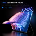 thumbnail image 3 of Monitor portátil EVICIV 18,5 pulgadas 120 Hz 1 ms Gaming 350 Nits USB-C, 3 of 7