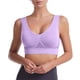 thumbnail image 1 of Gibobby Lencería sexy para mujer Like Hot Cakes Hollow Sport Transpirable Sport Cómodo Sujetador de ropa interior deportiva inalámbrica para mujer(B XXL), 1 of 5