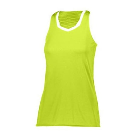 Augusta M Ladies Crosse Jersey Lime/White 1678