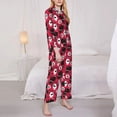 thumbnail image 3 of Daiia Cute Dog for Women's Long-Sleeved Pajama Set – Soft & Comfortable Sleepwear Button-Up Pajamas Cozy Lounge Wear-X-Large, 3 of 7