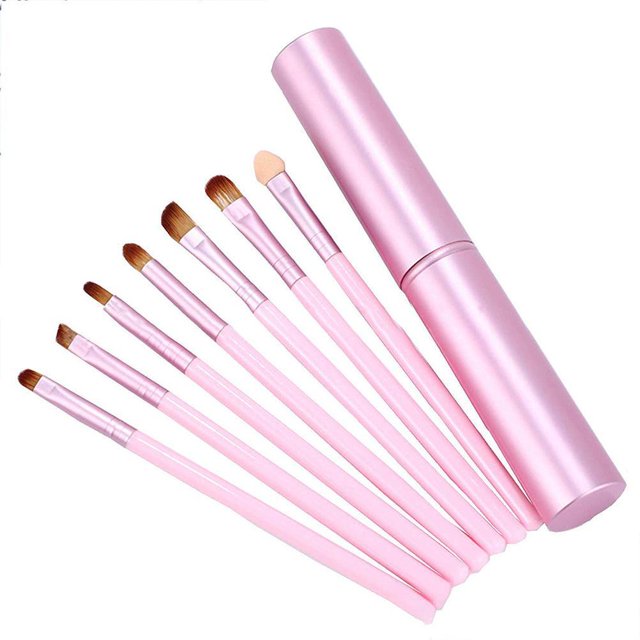 Juego De 7 Brochas De Maquillaje Para Ojos, Brochas De Belleza Para Mezclar Sombras De Ojos, Polvo Cosmético Vogacara CE008374-00