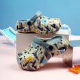 thumbnail image 5 of JUMEYU Kids Slippers Boys Kids Slippers Boys Girls Shower Slippers Slip On Slide Sandals Non-Slip Summer Beach Pool Shoes Size 1.5 (Blue,Big Kids 1.5), 5 of 6