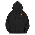 thumbnail image 3 of Womens Hoodies Sweatshirts Featuring Cozy Autumn/Winter Print Design Hoodie for Women Black S, 3 of 4