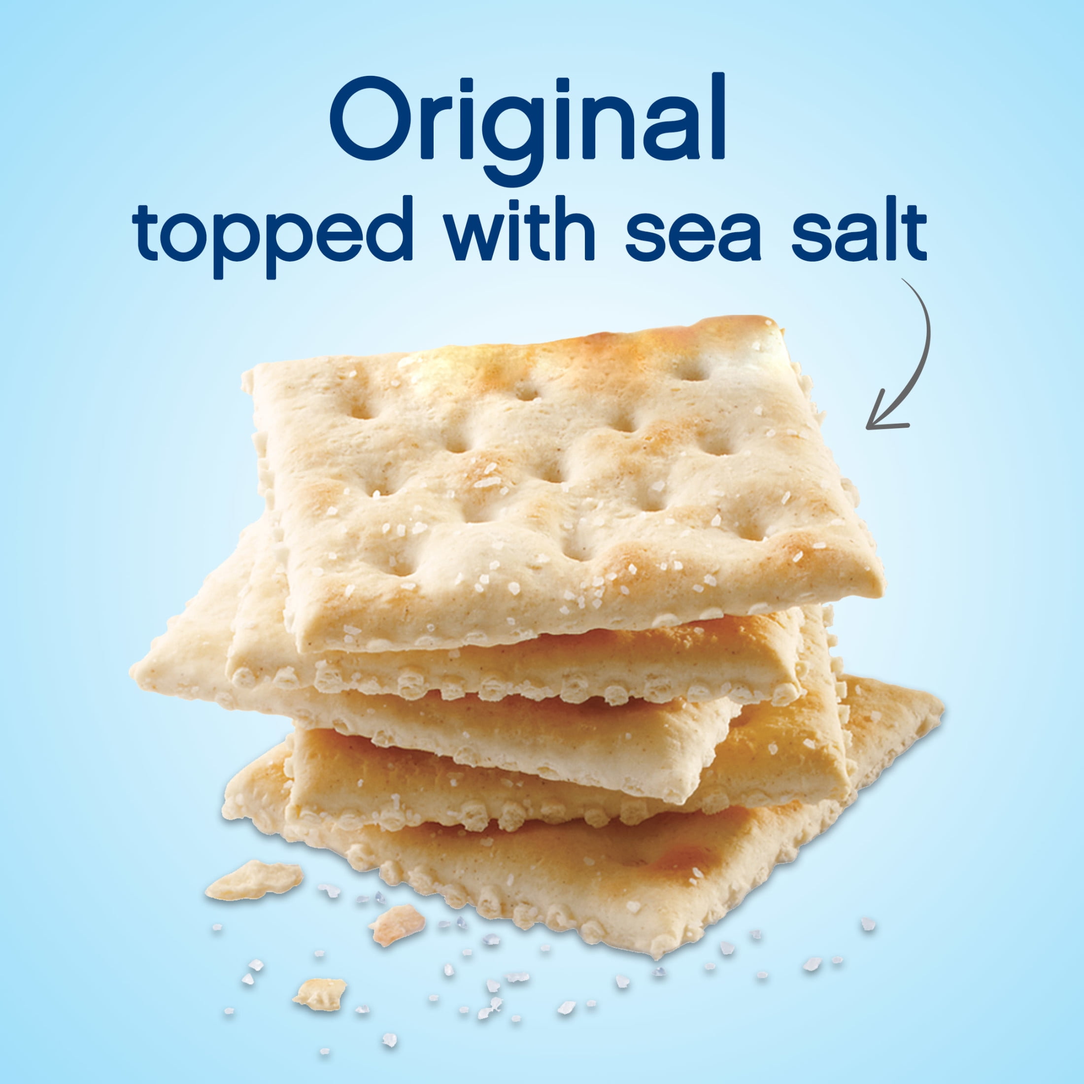 Premium Original Saltine Crackers, Lunch Snacks, 16 oz