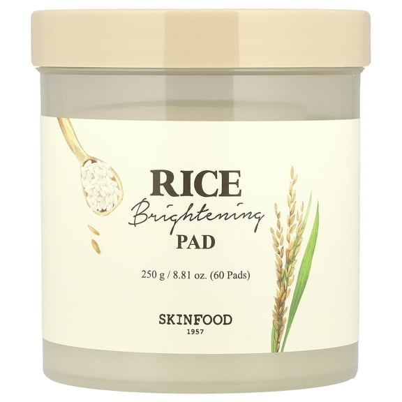 Skinfood Rice Brightening Pad, 60 Pads