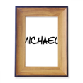 thumbnail image 1 of Special Handwriting English Name MICHAEL Photo Frame Exhibition Display Art Desktop Painting, 1 of 3