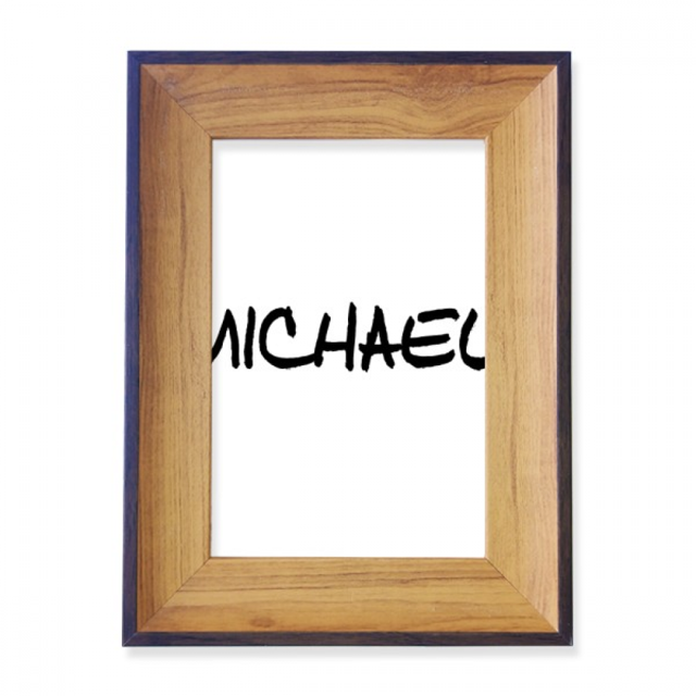 Special Handwriting English Name MICHAEL Photo Frame Exhibition Display Art Desktop Painting