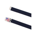 thumbnail image 2 of CTM Cotton Adjustable Belt with U.S.A. Flag Buckle, 2 of 4