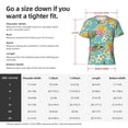 thumbnail image 4 of Bixox Men's Cute Pineapples Printed Short Sleeve Skinny Athletic T-Shirt, 4 of 6
