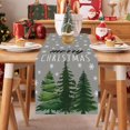 thumbnail image 2 of Pine Tree Snowflake Merry Christmas Table Runner, Seasonal Winter Xmas Holiday Kitchen Dining Table Decoration for Indoor Outdoor Home Party Decor Winter Table Runner 13x72 Inch, 2 of 8