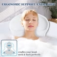 thumbnail image 2 of Prichor Bath Pillow – Bathtub Pillow for Neck and Back Support – Luxury Bath Pillows for Tub with Soft 4D Mesh Fabric and Non-Slip Suction Cups – Relaxing Bath Accessories – Spa Gifts, 2 of 6