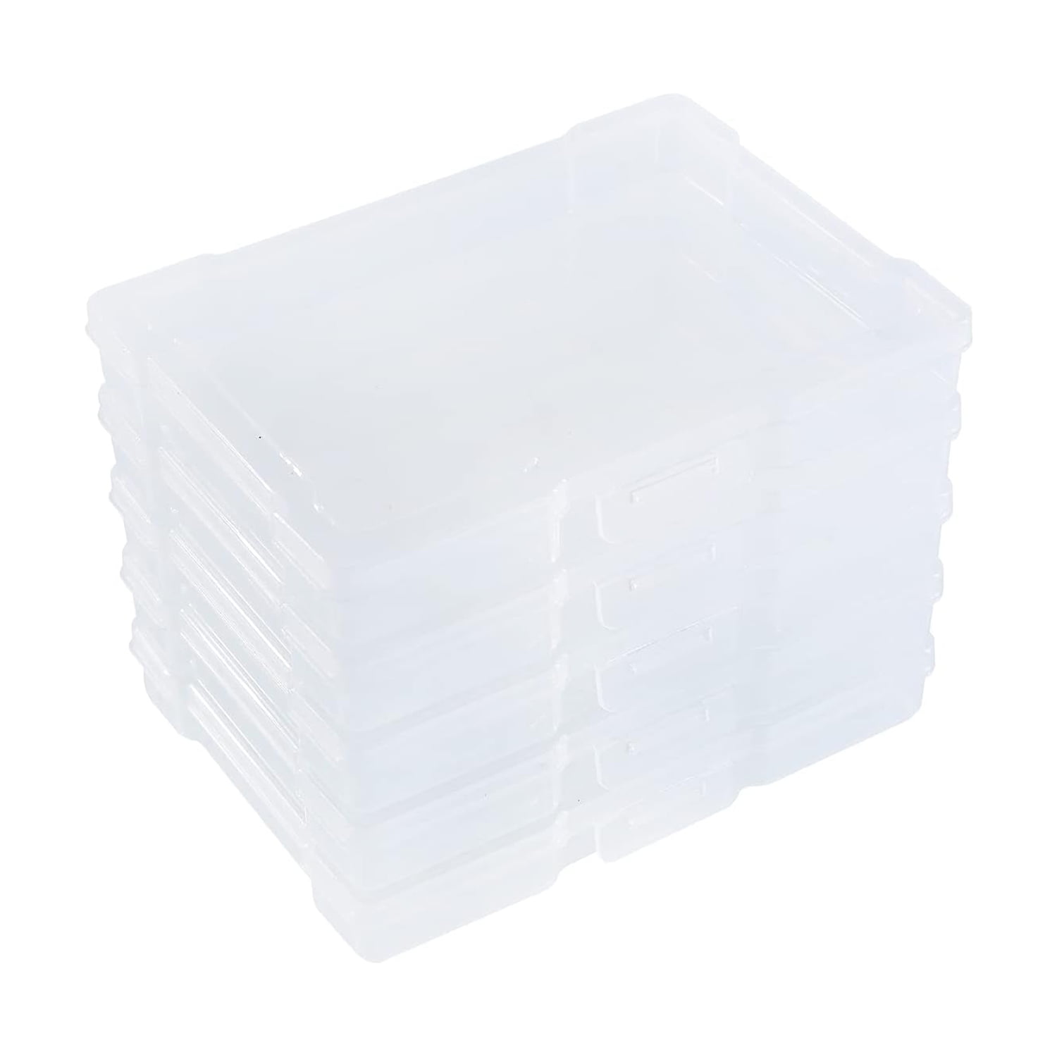 Novelinks Photo Storage Box 5" x 7" Photo Case Photo Organizer Clear Plastic Picture Boxes Transparent Craft Keeper Photo Containers ,10 Pack