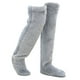 thumbnail image 4 of 2 Pares Calcetines Acogedores Invierno Esponjosos Y para Mujer (gris Claro), 4 of 4