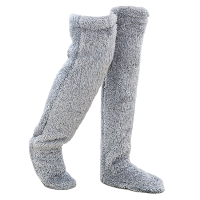 Calcetines Acogedores Invierno Calcetines Esponjosos Y Acogedores para Mujer (gris Claro)