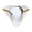 White, variant on Colonial Pirate Hat Distressed Captain Tricorn Flanging Brim Hat for Pirate Party White One Size