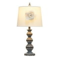 thumbnail image 4 of Mod Lighting and Decor Embellished Table Lamp with Flower Adornment Tapered Shade - 25" - Bronze and, 4 of 5