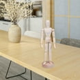 thumbnail image 2 of OULII Sculptures Home Decor Wooden Joints Person Model Beige Drawing Aid Friendship 1Pcs, 2 of 8