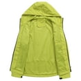 thumbnail image 4 of iHPH7 Manteau de Pluie de Randonnée Femme Mode Automne Manteau de Pluie Femme Imperméable Manteau de Pluie Femme Manteau d'Extérieur Manteau de Pluie Femme avec Capuchon Tenues d'Automne pour Femme Vert m, 4 of 9