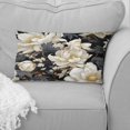 thumbnail image 4 of Designart "Serene Peony Bliss In White II" Floral Printed Throw Pillow, 4 of 5