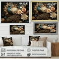 thumbnail image 4 of Designart "Adornment Of Classic Vintage Peacock Flowers I" Animals Peacock Floater Framed Wall Art Prints, 4 of 5