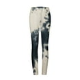 thumbnail image 5 of Jalioing Womens Yoga Leggings Stretchy High Waist Seamless Flattering Soft Tie-Dye Comfy Gym Trousers (Medium, Dark Gray), 5 of 5