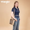 thumbnail image 7 of Wrangler Purse for Women Animal Print Crossbody Bags Top-Handle Shoulder Bag Leopard Print Handbag for Everyday Casual Use, Tan, 7 of 7