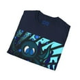 thumbnail image 4 of Octopus 9 tentacles, hand drawn art, skate & surf wear on a Unisex T Shirt., 4 of 4