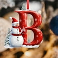 thumbnail image 5 of Kbndieu 26 Letter Ornaments for Christmas Tree, Initial Ornaments Christmas Tree Decorations Christmas Ornaments Christmas Hanging Decor B, 5 of 6