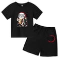thumbnail image 4 of 2024 Verano Demon Slayer Camiseta estampada para niños 2 piezas Traje para niños y niñas Ropa de manga corta Top informal Conjunto de moda de anime, 4 of 5