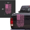 thumbnail image 2 of Veteran Vietnam Retired Distressed American USA US Flag Truck Tailgate Vinyl Decal Compatible with most Pickup Trucks – U.S. Army Sticker USAF USMC US Navy Decal (11" x 20", Soft Pink), 2 of 8