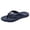 Blue, variant on JFOPQVSM Womens Slim Leather Comfortable Flip Flops Summer Beach Thong Sandals Arch Support Non Slip
