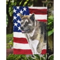 thumbnail image 3 of Carolines Treasures BB9669GF American Akita Patriotic Flag Garden Size  Small multicolor, 3 of 3