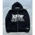 thumbnail image 5 of Y2K Zip Up Hoodie Harajuku Men Letter Graphic Printing Oversized Hoodie Sweatshirt Punk Rock Gothic Clothes Tops Streetwear, 5 of 6