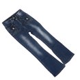thumbnail image 4 of Pantalones acampanados de cintura alta para mujer, ajustados, elásticos, de tiro alto, ajustados, a la moda, pantalones largos acampanados, azules, talla S, 4 of 15