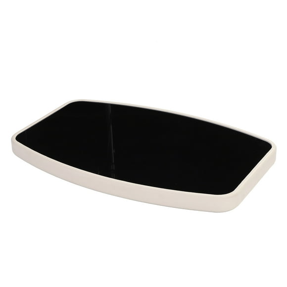 RV Table Top, Stylish Look Acrylic Mirrored Black Finish Drip Proof 600 X 380mm Soft Edged Boat Dining Table Top for Marine