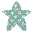 thumbnail image 5 of Ruyang Baby Plush Star Shaped Hooded Romper Newborn Cute Print Zipper Jumpsuit Fall Infant Christmas Clothes, 5 of 5