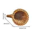 thumbnail image 3 of DefiDgd Christmas Cow Horn Shaped Woven Basket,Autumn Table Decoration Harvest Storage Basket for Thanksgiving Table Centerpieces Fall Party Decorations, 3 of 9