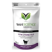 VetriScience Vetri Lysine Plus Immune Support for Cats, Chicken Liver Flavor, 120 Chews